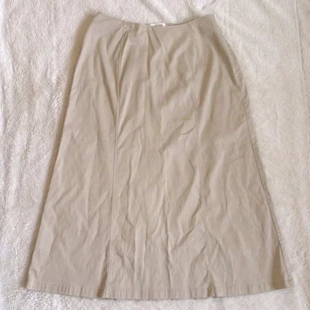 Vintage Maxi Khaki Skirt - Picture 1 of 4